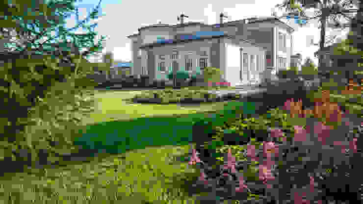 Английская неоклассика в КП Парквилл. 2019 г. ARCADIA GARDEN Landscape Studio