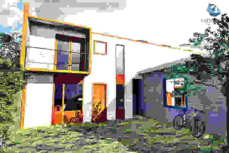 Diseño de casa en Huachocopihue, Valdivia, NidoSur Arquitectos - Valdivia NidoSur Arquitectos - Valdivia Casas unifamiliares