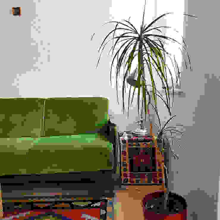 Arredo di appartamento a Norimberga, Germania, Alessandra Fagnani Architettura e Design Alessandra Fagnani Architettura e Design Modern Living Room Green Sofas & armchairs