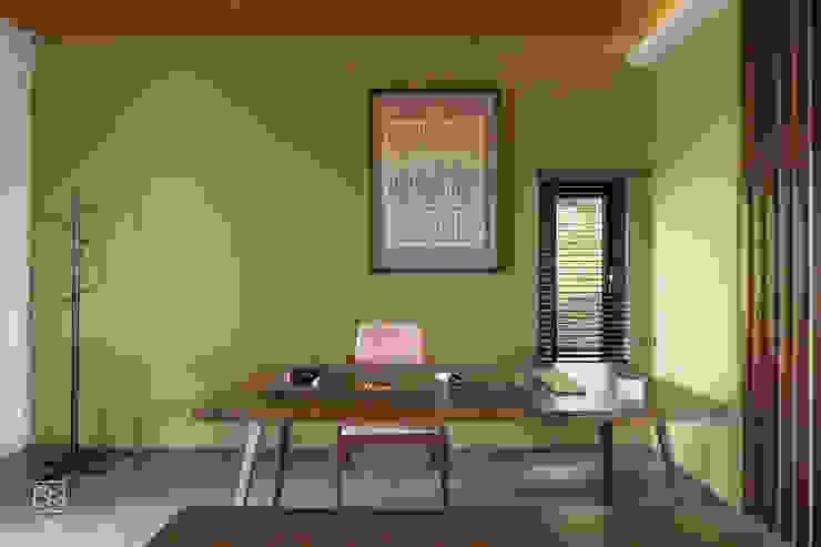 跳色牆面 禾廊室內設計 Study/office