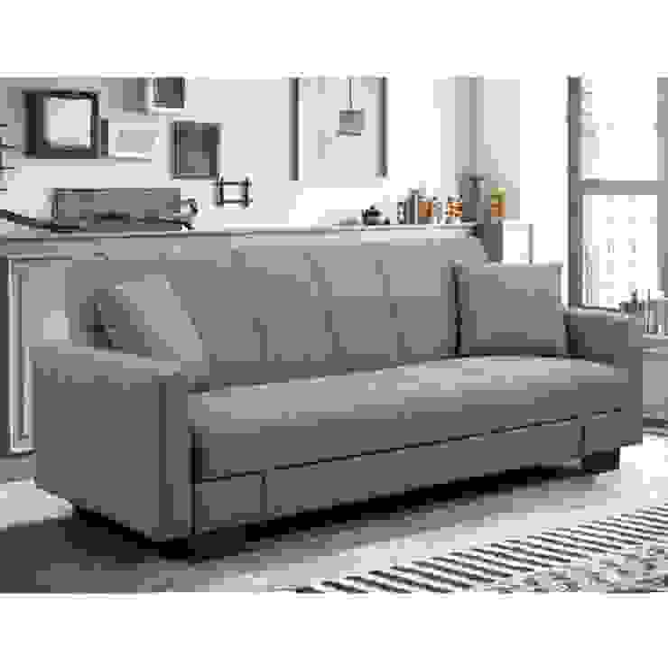 Divano letto grigio con vano contenitore Bagno Italia Soggiorno moderno Tessuti Grigio divano letto, divano, letto, arredo, arredamento, microfibra, grigio, beige, contenitore,Divani & Poltrone