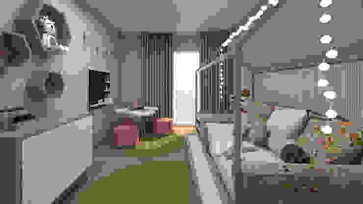 Projeto Tróia, 4Ponto7 4Ponto7 Moderne Kinderzimmer Holz Mehrfarbig Betten und Krippen