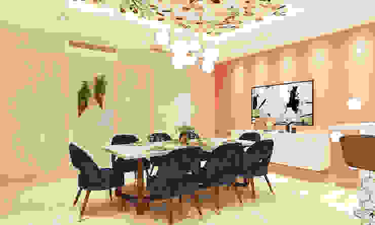 DLF The Crest- Dining Room The Workroom Modern dining room
