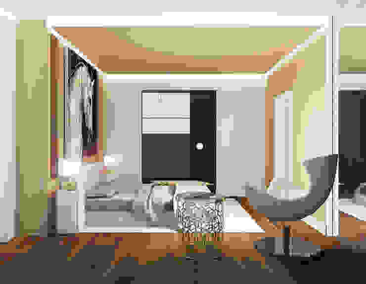 lavori in corso Interior Design Stefano Bergami Camera da letto moderna