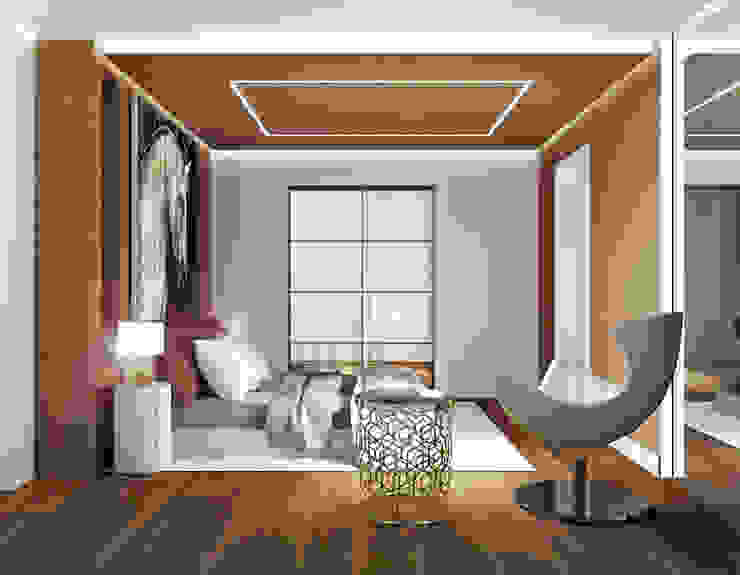 lavori in corso Interior Design Stefano Bergami Camera da letto moderna