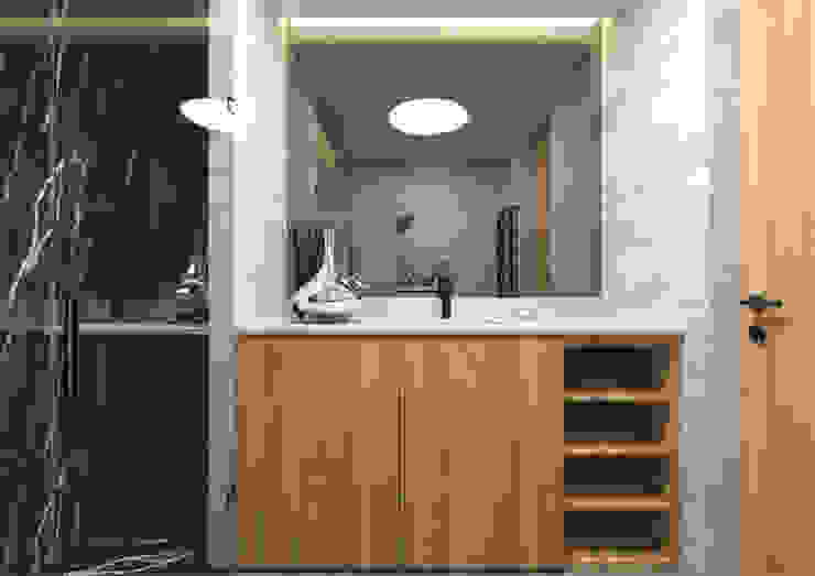 ARCHDESIGN LX Minimalistische Badezimmer Holz Holznachbildung