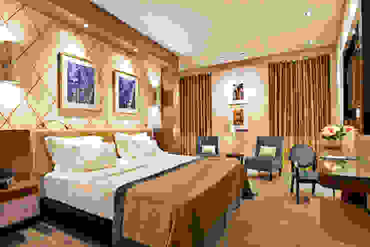 Master Suite temática- Varandas de Lisboa OTHERSIDE ARCHITECTS Hotéis eclécticos hotel, suite, papel de parede, conforto, iluminação, quadros,Hotéis