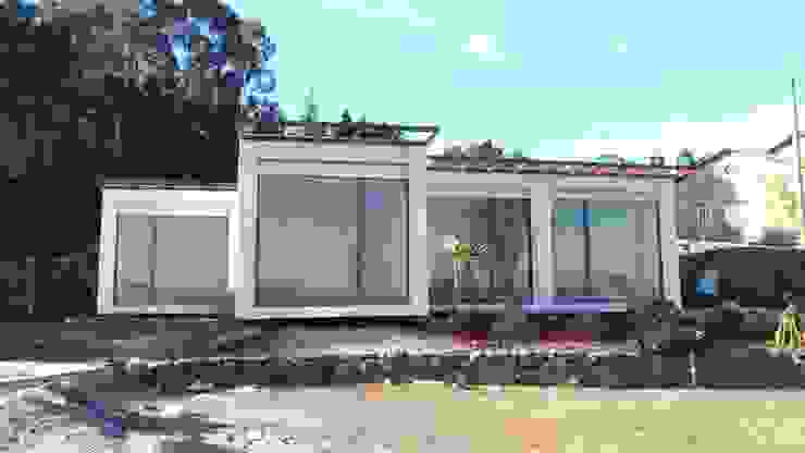BLOC Casa Modular / Moradia T4 com 140 m2 - Vista frontal BLOC - Casas Modulares Espaços comerciais CASAS MODULARES, MORADIAS, CASAS PRÉ -FABRICADAS,Lojas e espaços comerciais