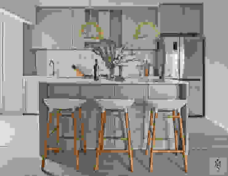 Ang Mo Kio Court, Mr Shopper Studio Pte Ltd Mr Shopper Studio Pte Ltd Built-in kitchens Grey