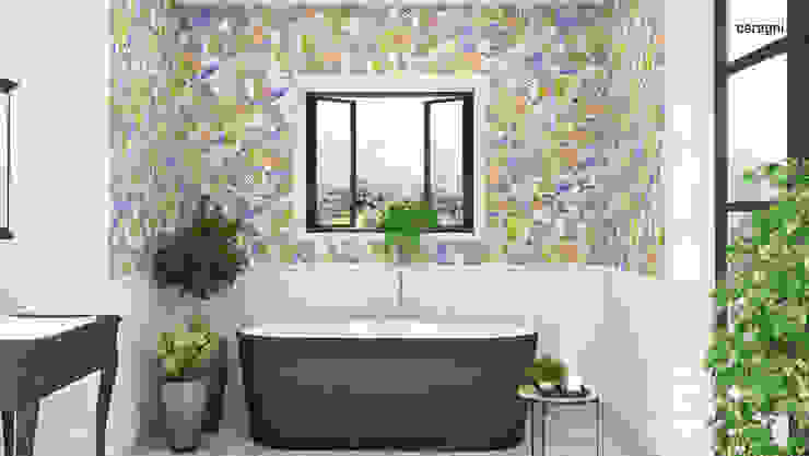 AZULEJO GARDEN | M15x30 cm | CERAGNI, Ceragni Ceragni Casas de banho campestres Azulejo Multicolor ceragni, azulejos, design, decoração interiores, arquitetura, decoração, cerâmica, casa de banho, quarto de banho, azulejo cerâmico