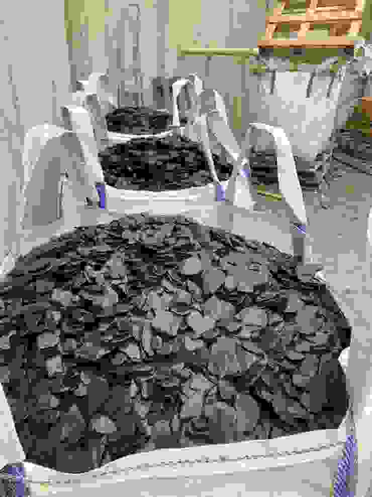 Big bag of 1.000 kg of Rounded Crushed Slate Canteras el Cerro Garden Accessories & decoration Slate Black