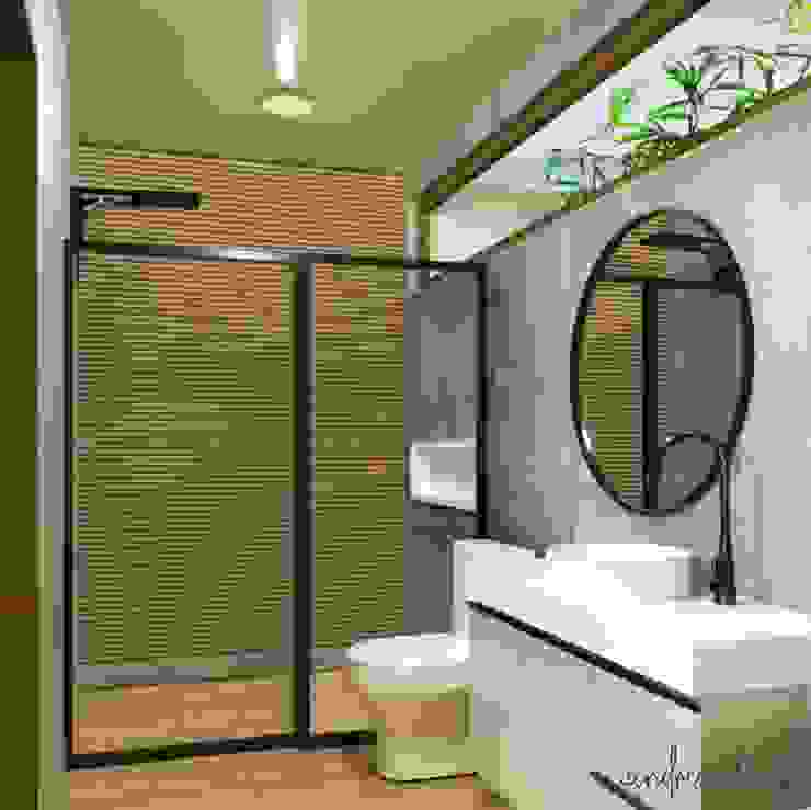 Projeto Araquari / SC, AL arquiteturas AL arquiteturas Banheiros modernos Banheiro