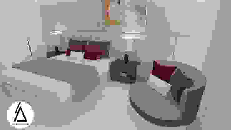 Projeto – Design de Interiores – Suite Principal FR Areabranca Quartos modernos