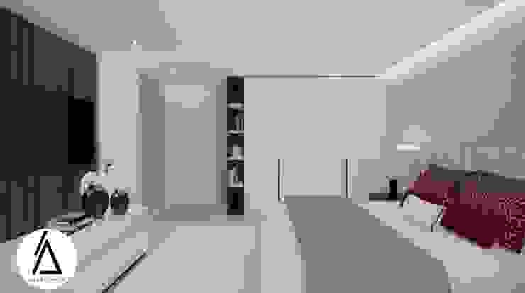 Projeto – Design de Interiores – Suite Principal FR Areabranca Quartos modernos