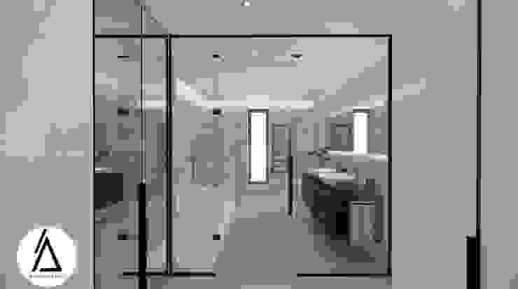 Projeto – Design de Interiores – Suite Principal FR Areabranca Casas de banho modernas