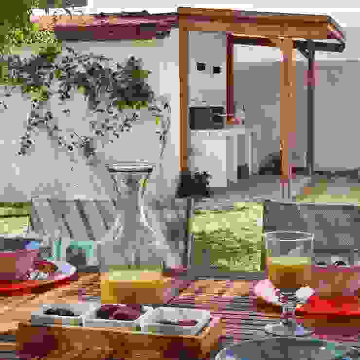 Desayuno mediterráneo Marga Cano Proyectos Jardines de estilo mediterráneo comedor,mediterráneo,jardín,outdoor