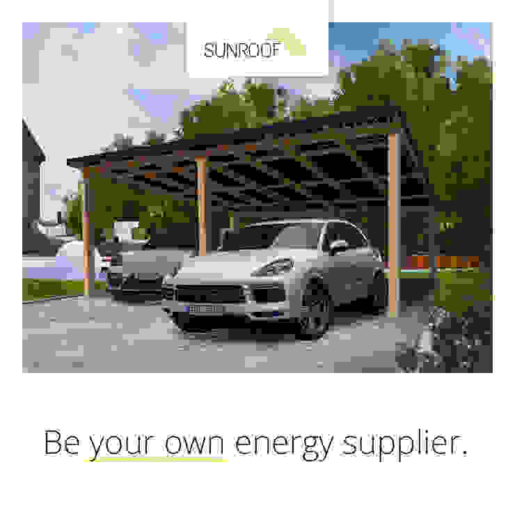 Stylish SunRoof Carport Wood Black carport, solar, pv, energy, electricity, ecological, eco-friendly, power, car, efficiency, electric, ev, electric vehicle