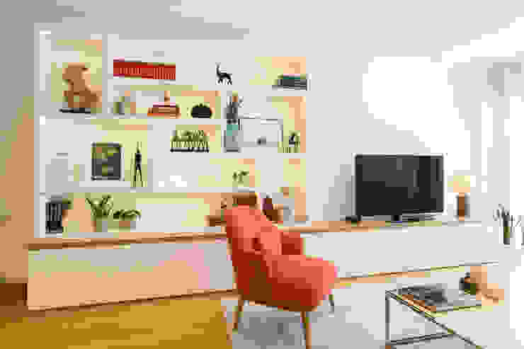 Sala de Estar | Expo Traço Magenta - Design de Interiores Salas de estar modernas