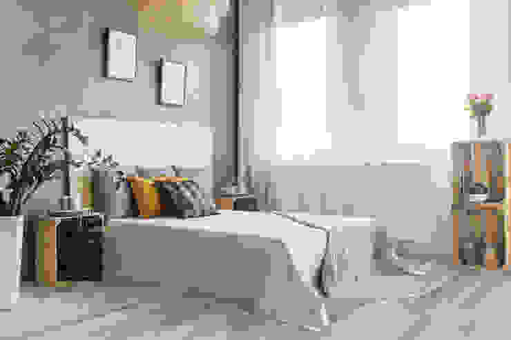 Ein absoluter Ruhepol in deinem Schlafzimmer - Die Holzoptik Bodenfliese Havana Tortora Fliesen24 Skandinavische Schlafzimmer Fliesen Grau Schlafzimmer, Holzoptik, Fliese, Bodenfliese, natürlich, modern