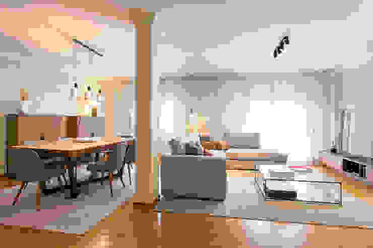 Sala de Estar & Jantar Traço Magenta - Design de Interiores Salas de estar modernas Projeto,Sala,de,Estar,Lisboa,TraçoMagenta,Design,Interiores,Decor,Mobiliário
