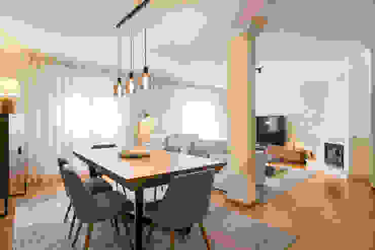 Sala de Estar & Jantar Traço Magenta - Design de Interiores Salas de estar modernas Projeto,Sala,de,Estar,Jantar,Lisboa,TraçoMagenta,Design,Interiores,Decor,Mobiliário