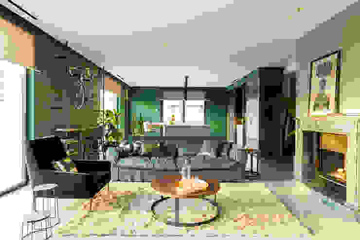 VERVE, Flussocreativo Design Studio Flussocreativo Design Studio Modern living room Green
