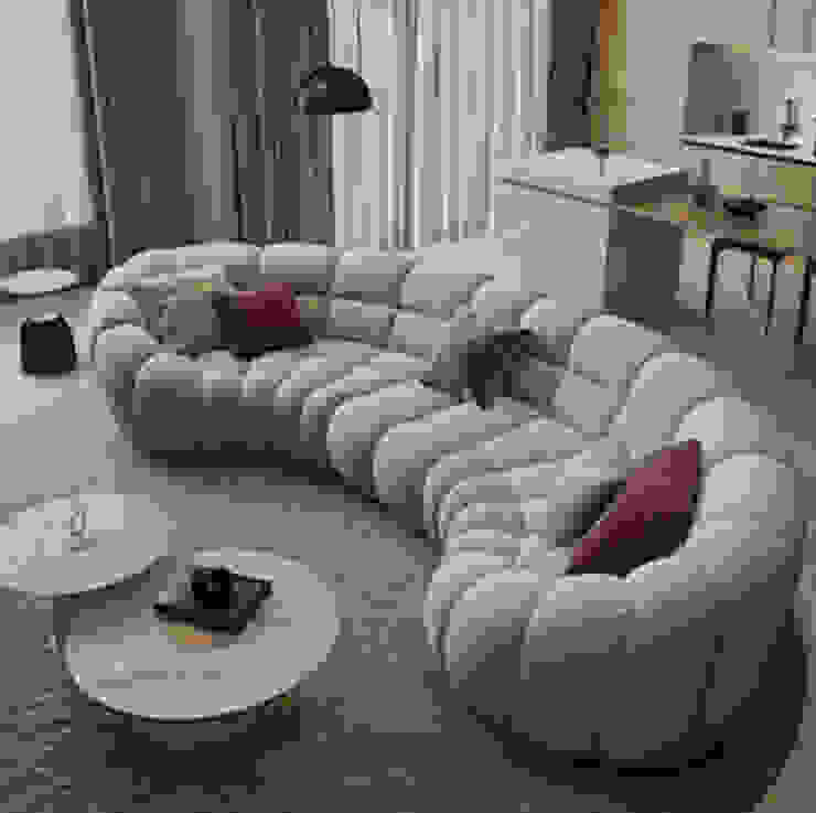 Fabric Living Room Sofas, Jiaxing Ruijing Furniture Co., Ltd. Jiaxing Ruijing Furniture Co., Ltd. 洗面所＆風呂＆トイレフィッティング アルミニウム/亜鉛 アンバー/ゴールド