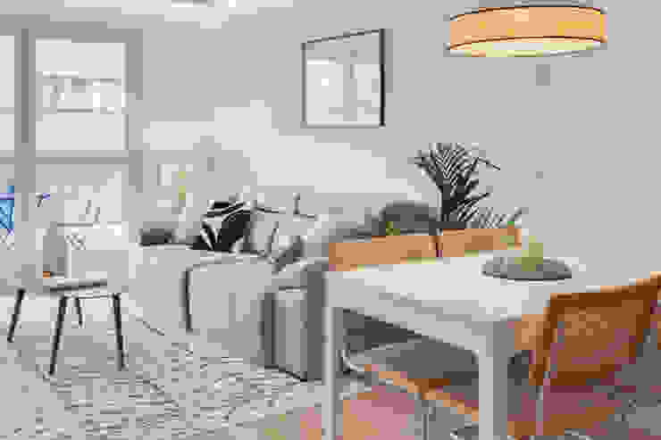 Decoración Minimalista en Color Blanco para Apartamentos, Estudio Laura Gayo Estudio Laura Gayo Minimalistische Wohnzimmer