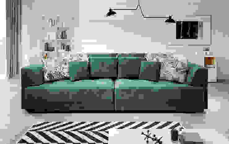Bigsofa mit Schlaffunktion MIRADA Sofa & Bett Moderne Wohnzimmer Türkis Bigsofa, Big sofa mit schlaffunktion, big sofa samt, big sofa beige, Bigsofa beige, Einrichtung, Inneneinrichtung, Couch, Innendesign, Design, Interior design, interiordesign,