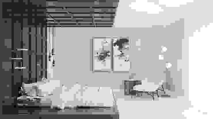 Quarto Principal NURE Interiores Quartos modernos luxo,branco,preto,moderno,clean,quarto,minimalista
