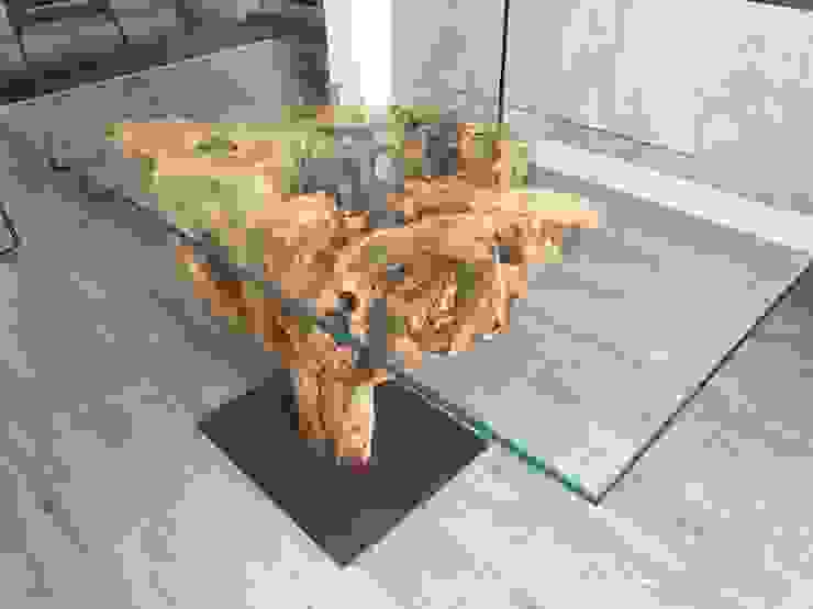 Tavolo da pranzo in legno di ulivo Radice In Movimento Sala da pranzo in stile classico Legna, Pavimentazione, Pavimento, Artefatto, Fossile, Legno duro, Albero, Tronco, Plancia, Color legno