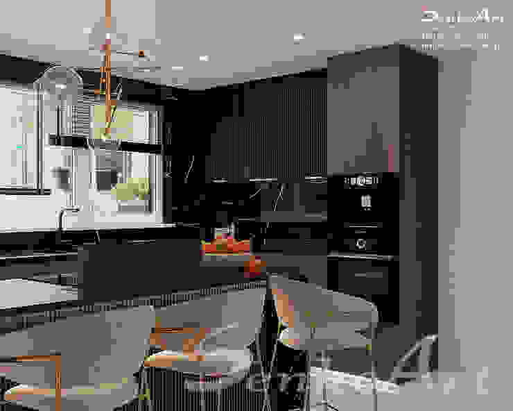 Projekt Kuchni - IKEA - Nowoczesny Styl Senkoart Design Aneks kuchenny Meble, Blat, Szafki, Nieruchomość, Okno, Krzesło, Stół, Drewno, Kuchnia, Projektowanie wnętrz