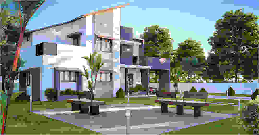Modern Home Exteriors with Stunning Outdoor Spaces Monnaie Interiors Pvt Ltd Asian style house