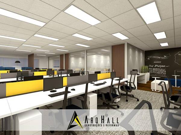 Escritorio Corporativo Salas Comerciais Staff Homify