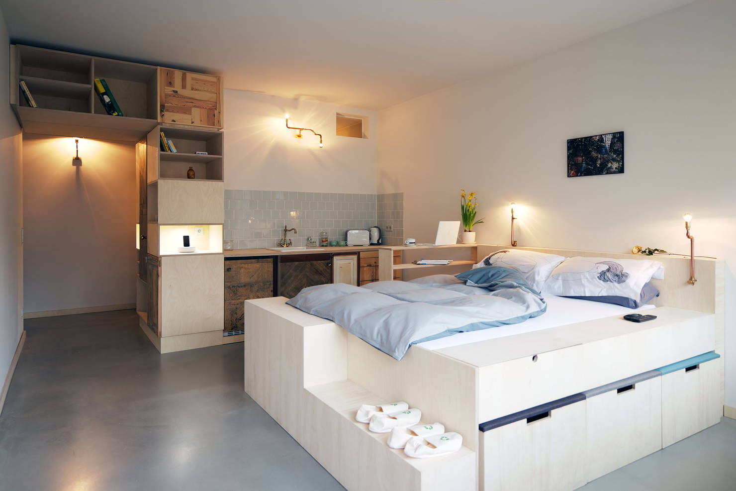 A small yet charming apartment full of delightful up-cycling & smart ideas