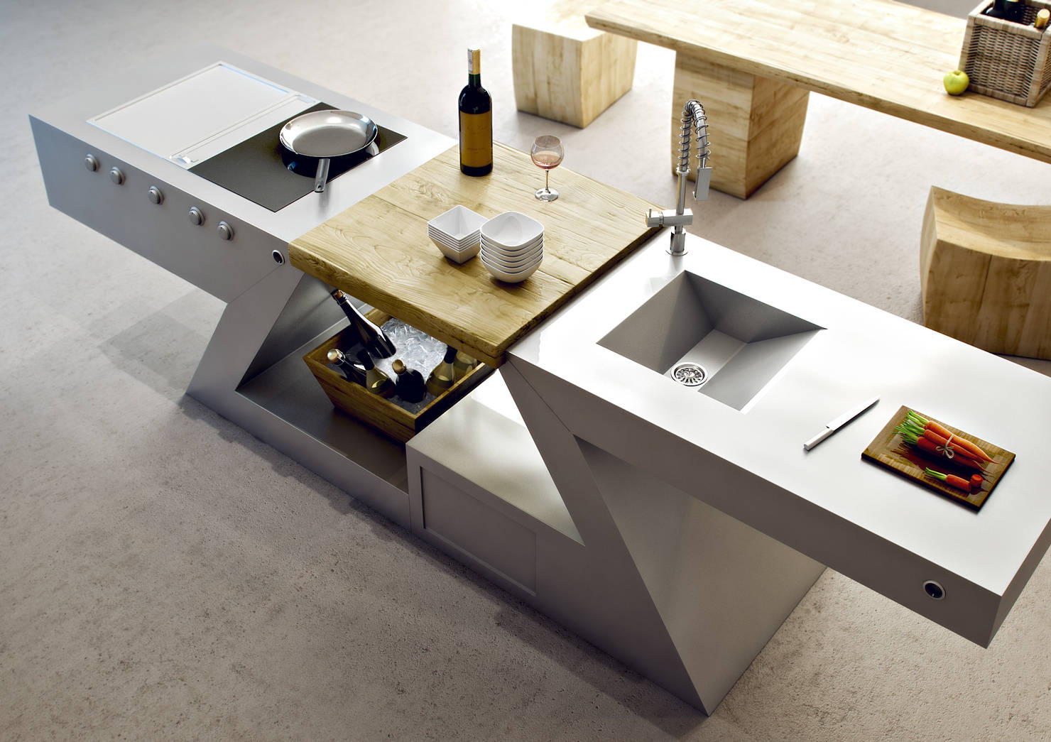 Progettazione Cucine da Esterno a Milano e Firenze