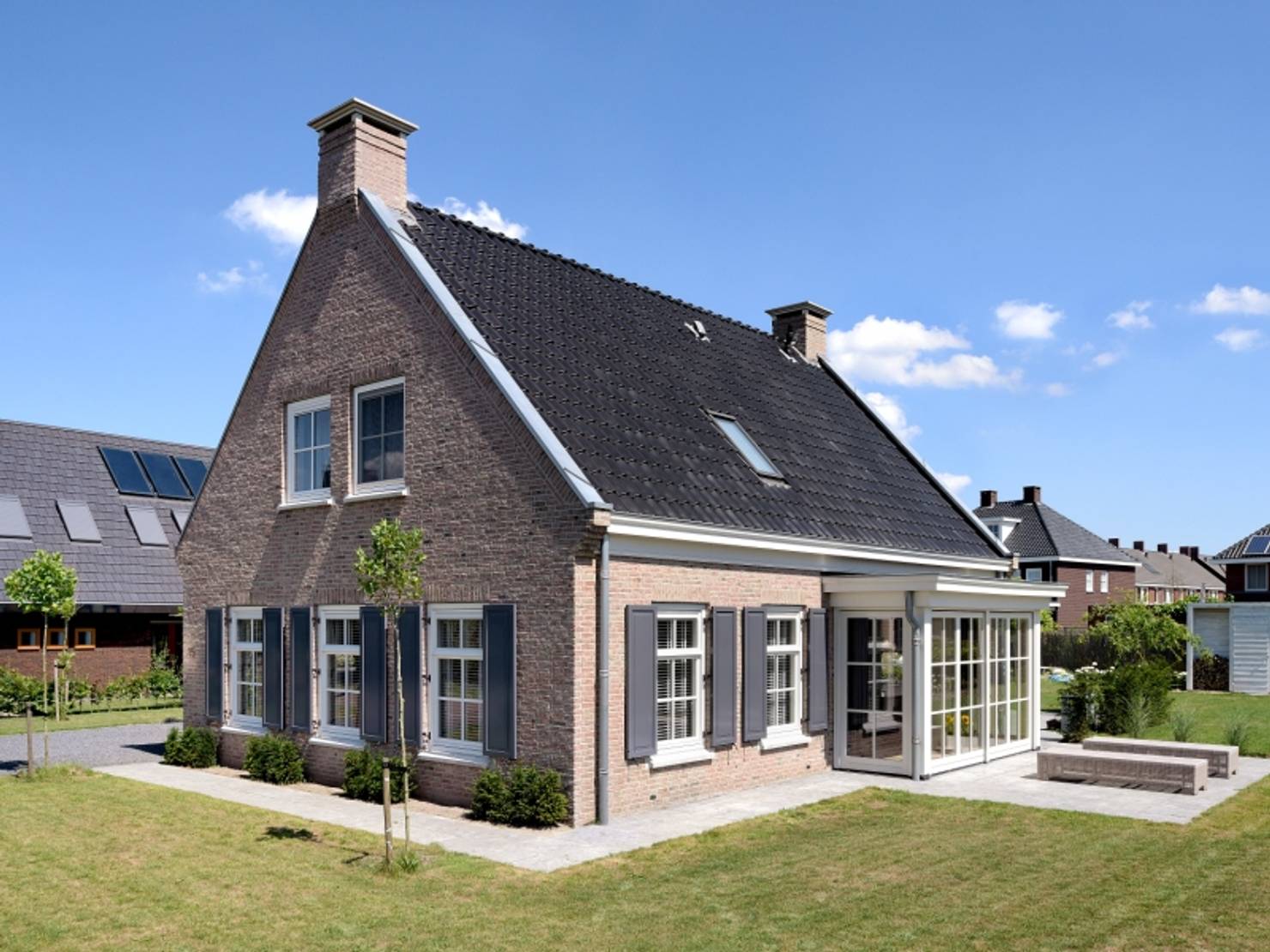 Проект кирпичного дома в голландском стиле