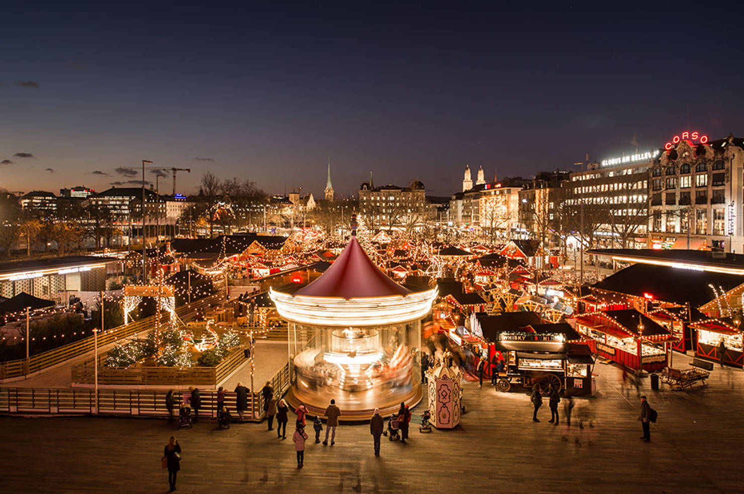 Рождественский рынок в Вене, Австрия