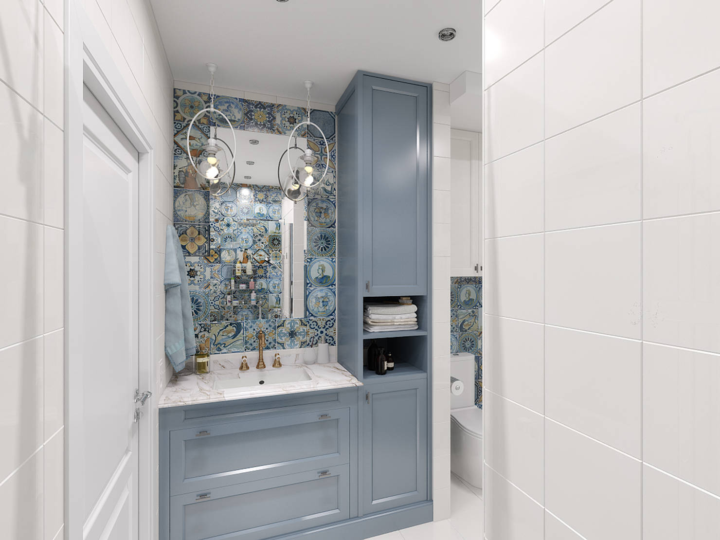 На фото - Дизайн ванной комнаты 2018: 35 фото интерьеров
				