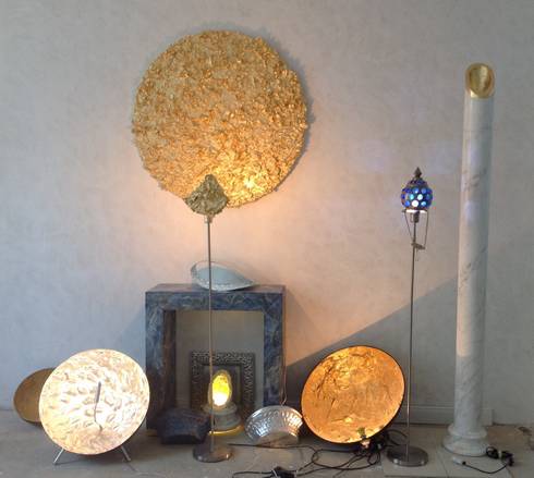 Lampen Mit Blattgold Silber Str Glas Von Illusionen Exklusive Lampen Ausgefallene Schlafzimmer Von Illusionen Mit Farbe