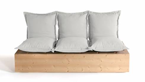 Facile divano da esterno by Marco Gregori Architetto | homify Facile divano da esterno by Marco Gregori Architetto | homify