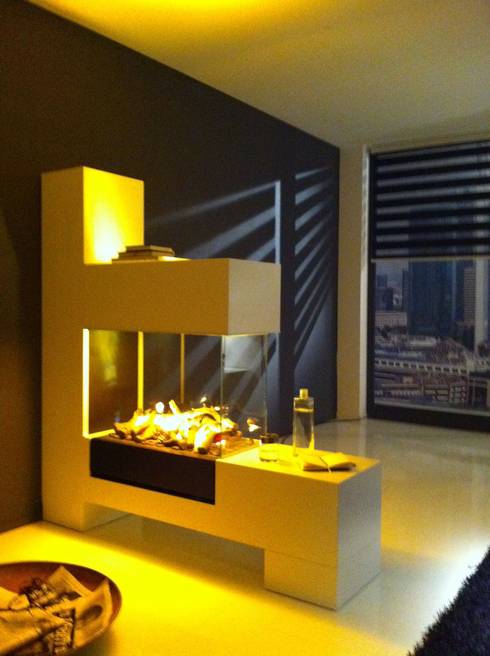 Raumteiler Kamine ASPECT - Serie von Kamin-Design GmbH & Co KG | homify Raumteiler Kamine ASPECT - Serie von Kamin-Design GmbH & Co KG | homify