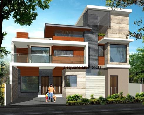 residence designs by A Square Architects | homify residence designs by A Square Architects | homify