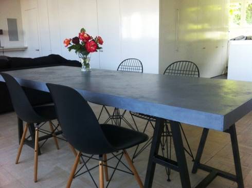creatrice de mobilier en beton cire par catherine pendanx | homify - Table Salle A Manger Beton Cire creatrice de mobilier en beton cire par catherine pendanx | homify - Table Salle A Manger Beton Cire
