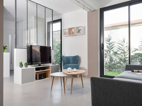 Aménagement d\'une pièce à vivre dans une maison à Lyon 08 von Marion ... Aménagement d\'une pièce à vivre dans une maison à Lyon 08 von Marion ...