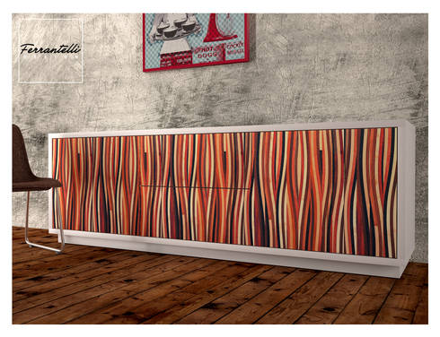 Credenza alta dal design moderno " multiessenza" di ferrantelli ... Idee Soggiorno Madia