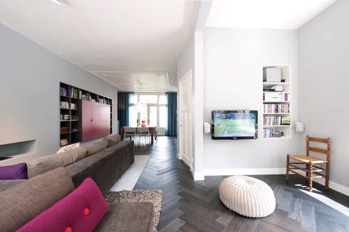 Verbouwing en inrichting herenhuis door strandnl architectuur en ... Interieur herenhuis woonkamer
