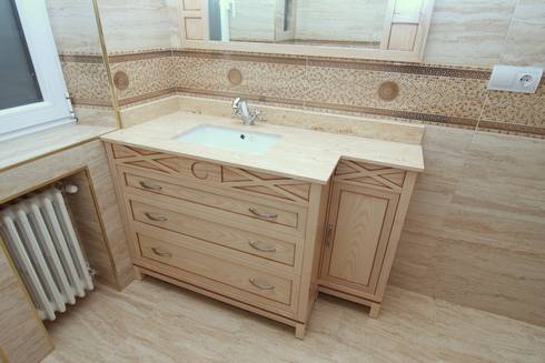 Muebles para cuartos de baño en vivienda de adrados taller de ... Lavabo en forma de esquina en mexico