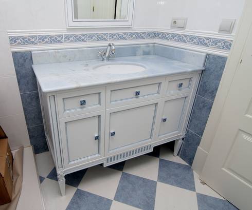 Muebles para cuartos de baño en vivienda de adrados taller de ... Lavabo en forma de esquina en mexico