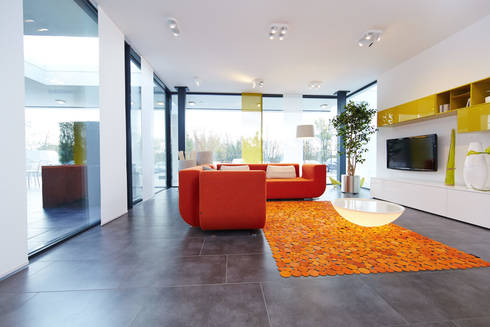 hausentwurf wuppertal by okal haus gmbh | homify hausentwurf wuppertal by okal haus gmbh | homify, Attraktive mobel